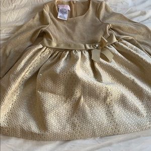 Toddler elegant gold dress 24 mos